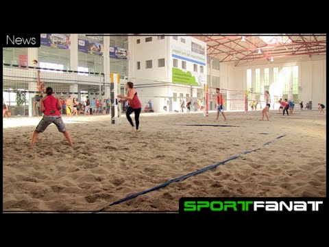 Größte Beachvolleyball-Halle Europas in Berlin eröffnet
